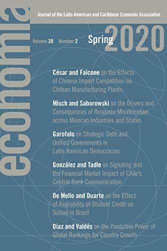 Economía: Spring 2020 Journal of the Latin American and Caribbean Economic Association