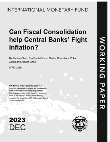 Can Fiscal Consolidation Help Central Banks Fight Inflation?