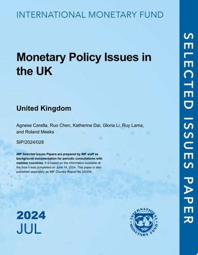 Monetary Policy Issues in the UK United Kingdom