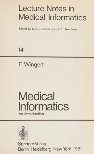 Medical Informatics An Introduction