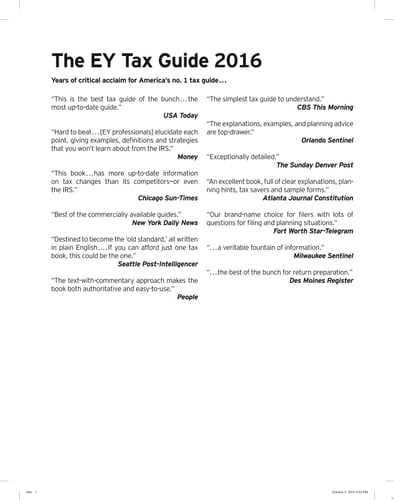 EY Tax Guide 2016