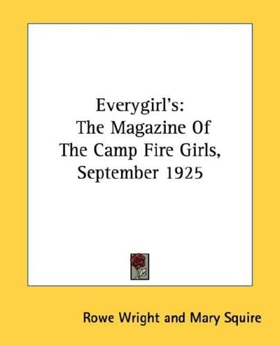 Everygirl's: The Magazine Of The Camp Fire Girls, September 1925