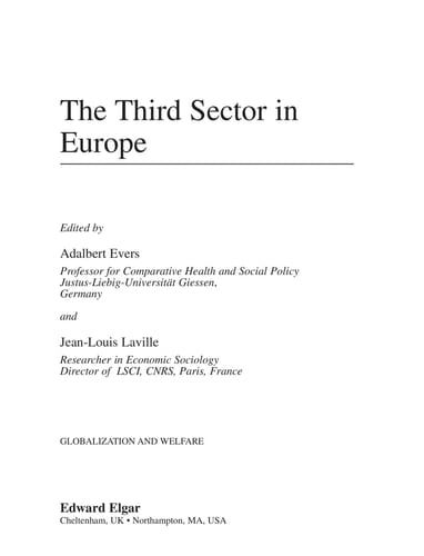The Third Sector in Europe