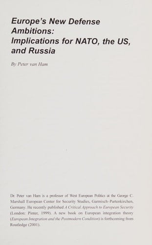 Europe's New Defense Ambitions Implications for NATO, the US, and Russia