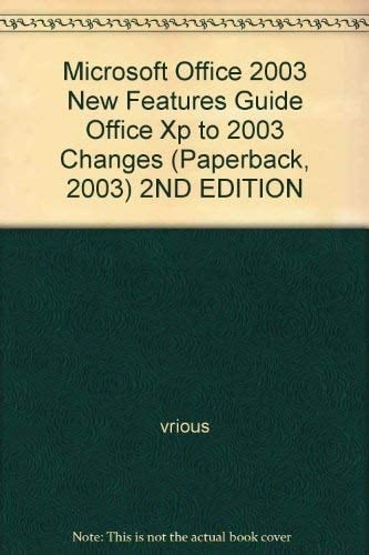 Microsoft Office 2003 New Features Guide Changes from Office XP to Office 2003