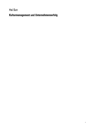 Kulturmanagement und Unternehmenserfolg