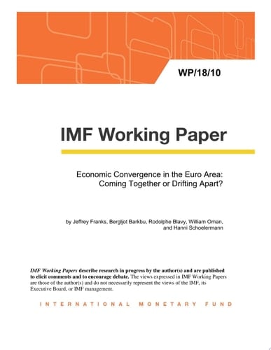 Economic Convergence in the Euro Area: Coming Together or Drifting Apart?
