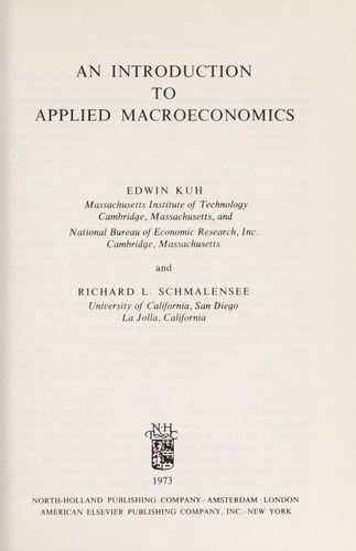 An introduction to applied macroeconomics