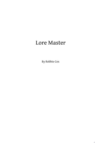 Lore Master An Urban Fantasy