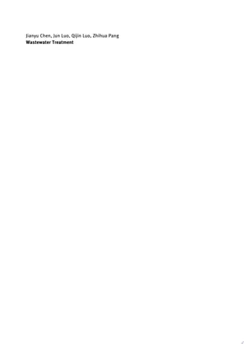 Wastewater Treatment Application of New Functional Materials