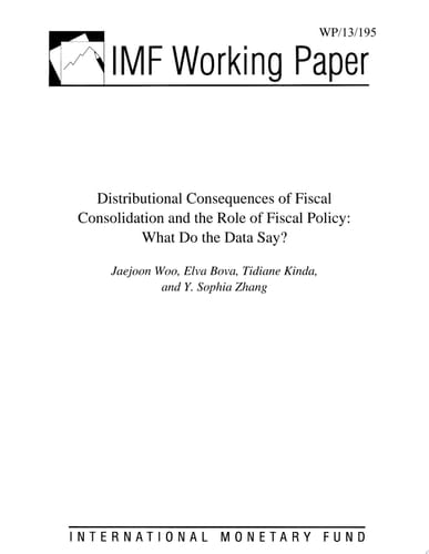 Distributional Consequences of Fiscal Consolidation and the Role of Fiscal Policy What Do the Data Say?