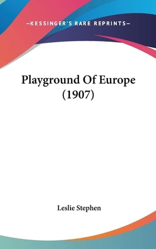 Playground Of Europe (1907)
