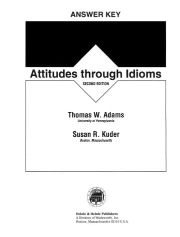 Attitudes Through Idioms