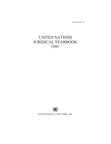 United Nations Juridical Yearbook 1995
