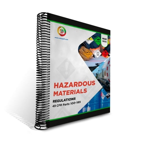 Hazardous Materials Regulations 49CFR Parts 100-185 March 2025 - Spiral