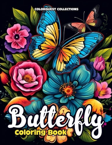 Butterfly Coloring Book Wings of Tranquility: A Colorful Journey with Nature's Fluttering Beauties