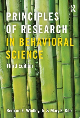 Principles of Research in Behavioral Science Third Edition