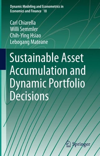 Sustainable Asset Accumulation and Dynamic Portfolio Decisions