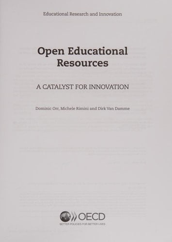 Open Educational Resources A Catalyst for Innovation