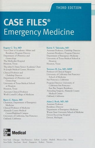 Case Files Emergency Medicine