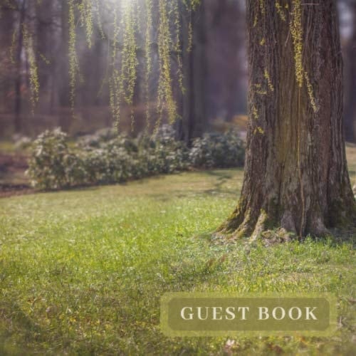 Guest Book Forest Guest House Visitor Book for Messages and Feedback / Woodland Vacation Holiday Home Rentals, Airbnb and Bed and Breakfasts
