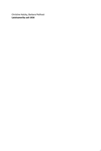 Lateinamerika seit 1930