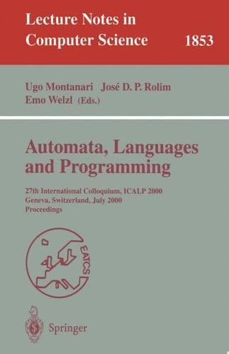 Automata, Languages and Programming