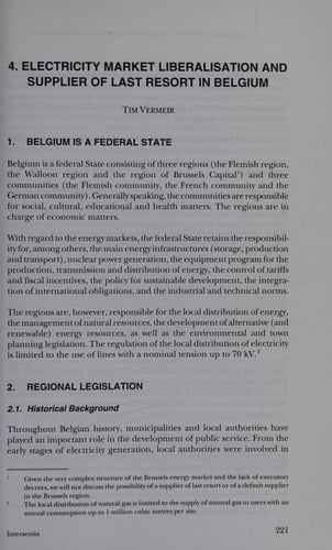 European Energy Law Report I