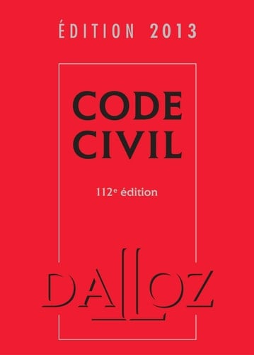 Code civil édition 2013