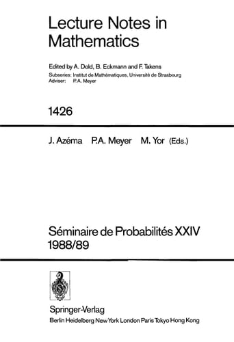 Seminaire de Probabilites XXIV 1988/89