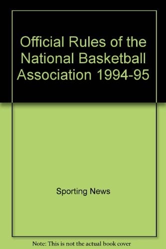 Official NBA Rules, 1994-1995 The Book Used by the Men in Stripes