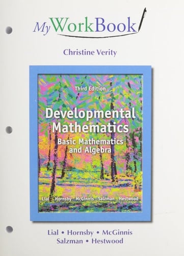 Developmental Mathematics Basic Mathematics and Algebra