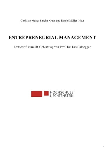 Schriftenreihe des Instituts fur Managementforschung