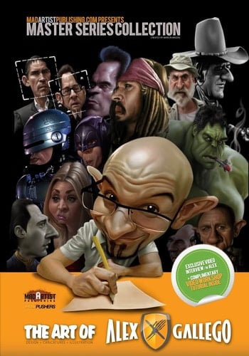 Art of Alex Gallego Design, Caricatures, Illustration: MadArtistPublishing.com Presents MASTER SERIES COLLECTION