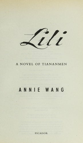 Lili A Novel of Tiananmen