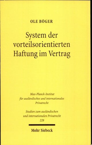 System der vorteilsorientierten Haftung im Vertrag Gewinnhaftung und verwandte Haftungsformen anhand von Treuhänder und Trustee