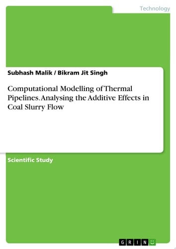 Computational Modelling of Thermal Pipelines. Analysing the Additive Effects in Coal Slurry Flow