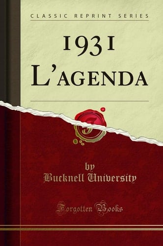1931 L'Agenda (Classic Reprint)