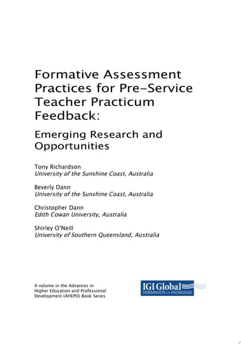 Formative Assessment Practices for Pre-Service Teacher Practicum Feedback: Emerging Research and Opportunities
