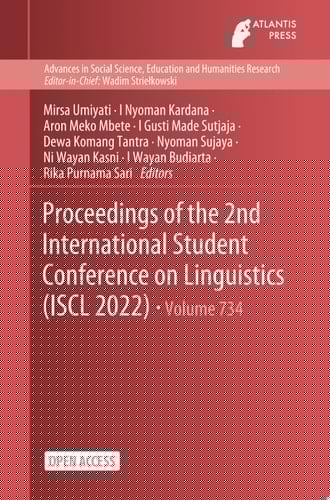 Proceedings of the 2nd International Student Conference on Linguistics (ISCL 2022)