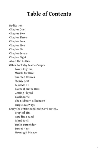 Tropical Sin (A Sexy, Beach Romance Novella)