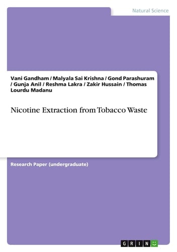 Nicotine Extraction from Tobacco Waste