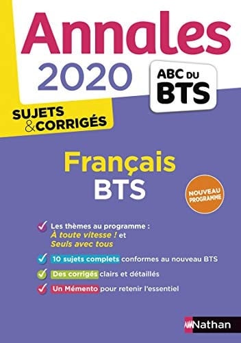 Annales Français BTS Sujets & Corrigés