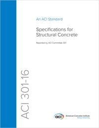 ACI 301-16 Specifications for Structural Concrete