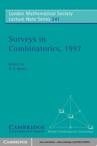 Surveys in Combinatorics, 1997