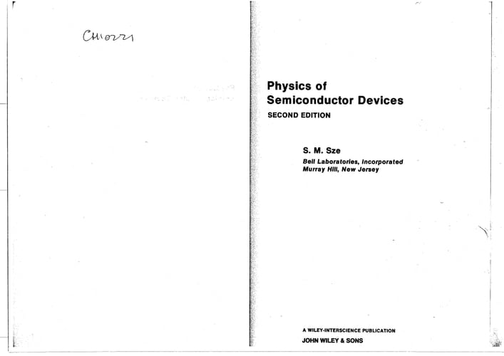 Physics of Semiconductor Devices