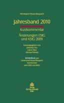 Jahresband 2010 Kurzkommentar. Änderungen EStG und KStG 2009. Sonderdruck aus Herrmann/Heuer/Raupach, EStG und KStG Kommentar. EStG und KStG Kommentar