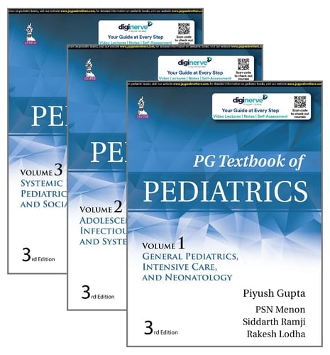 PG Textbook of Pediatrics Three Volume Set