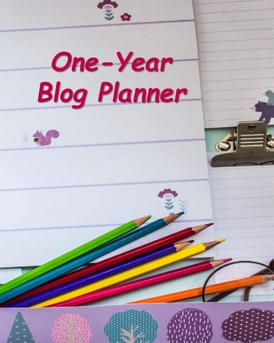 One-Year Blog Planner Content Planner for Blog Posts