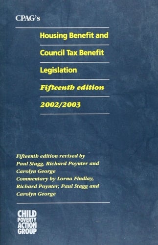 CPAG's Housing Benefit and Council Tax Benefit Legislation